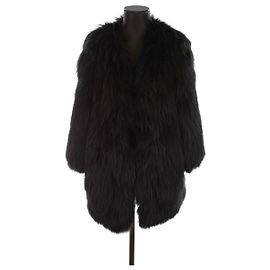 Gerard Darel Fur coat Black
