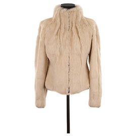 Thierry Mugler Abrigo de piel Beige