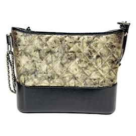 Chanel-Chanel Gabrielle de Chanel Shoulder Bag-Black,Golden