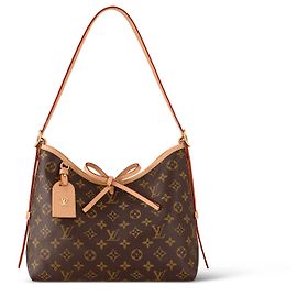 Louis Vuitton Carryall PM Monogram Canvas Handbag Brown Brown