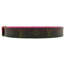 Louis Vuitton-Louis Vuitton M0256 Santur LV Initial Belt-Brown,Monogram
