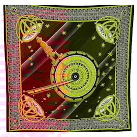 Autre Marque-Silk twill square, ROBERTA DI CAMERINO-Prune