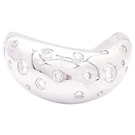 Bague Fred "Mouvementée" or blanc, diamants. Autre