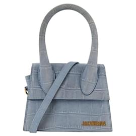 Jacquemus-Leather shoulder bag-Blue