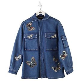 Valentino Chaqueta de algodón Azul