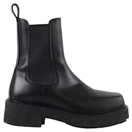 Autre Marque-Leather boots-Black