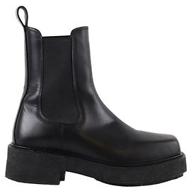 Autre Marque Lederstiefel Schwarz