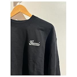 Gucci-GUCCI Knitwear T.International XS Cotton-Black