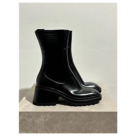 Chloé CHLOE  Ankle boots T.EU 41 Rubber Black