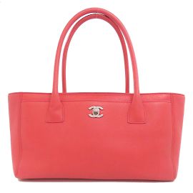 Bolsa Executiva Chanel em Couro de Bezerro Rosa Rosa