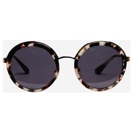 Prada round tortoise sunglasses on sale