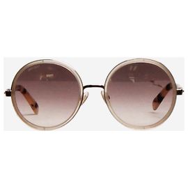 Jimmy Choo Gafas de sol redondas doradas Dorado