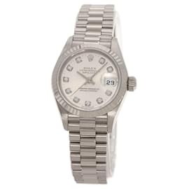Rolex-Rolex Datejust 10P Diamond Watch-White