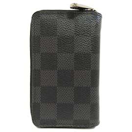 Louis Vuitton-Louis Vuitton N63076 Zippy Coin Purse-Black,Damier ebene