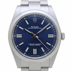 Rolex-Rolex Oyster Perpetual 41 Bright Blue Stainless Steel Men's Watch-Other