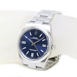 Rolex-Rolex Oyster Perpetual 41 Bright Blue Stainless Steel Men's Watch-Other