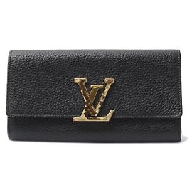 Louis Vuitton Capucines Long Wallet Noir N90129 Black