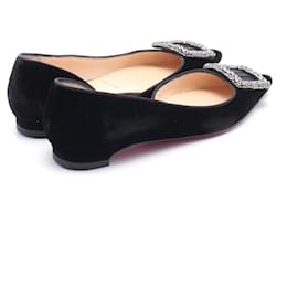 Christian Louboutin-Christian Louboutin BELLE VIVIER Stone Buckle Pumps-Black