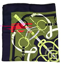 Hermès-Hermes Silk Scarf Eperon dor Red-Red