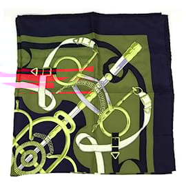 Hermès-Hermes Silk Scarf Eperon dor Red-Red