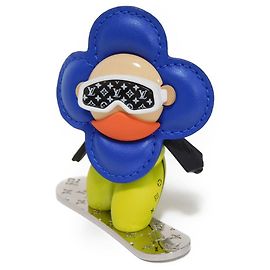 Louis Vuitton Vivienne Snowboard Keychain M00965 Blue