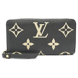 Louis Vuitton-Louis Vuitton Monogram Empreinte Leather Zippy Wallet M80481-Black