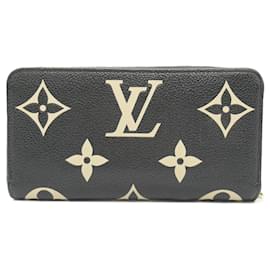 Louis Vuitton-Louis Vuitton Monogram Empreinte Leather Zippy Wallet M80481-Black