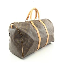 Louis Vuitton-Louis Vuitton Keepall 50 Boston Bag Monogram M41426-Brown
