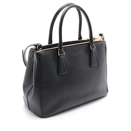 Prada-Prada Saffiano Lux Galleria Handbag Black BN1801-Black
