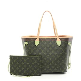 Louis Vuitton-Louis Vuitton Neverfull MM Tote Bag Monogram-Brown