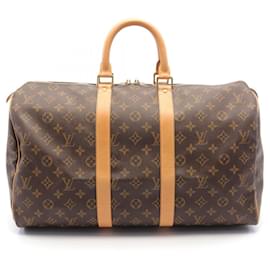 Louis Vuitton-Louis Vuitton Keepall 45 Boston Bag Monogram M41428-Brown