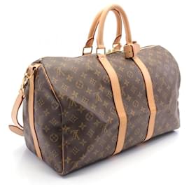 Louis Vuitton-Louis Vuitton Monogram Keepall Bandouliere 45 Bag-Brown
