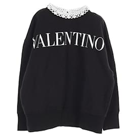 Valentino Baumwollpullover Schwarz