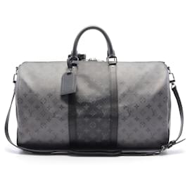 Louis Vuitton-Louis Vuitton Keepall Bandouliere 50 Boston Bag M45392-Grey