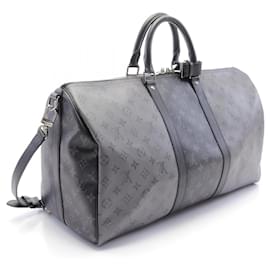 Louis Vuitton-Louis Vuitton Keepall Bandouliere 50 Boston Bag M45392-Grey