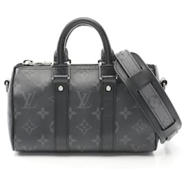 Louis Vuitton-Louis Vuitton Keepall XS Handbag Monogram Eclipse-Black