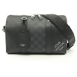 Louis Vuitton-Louis Vuitton Damier Graphite City Keepall Shoulder Bag N40452-Black