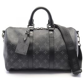 Louis Vuitton Keepall Bandouliere 35 Handbag M46655 Black