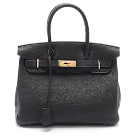 Hermès-Sac à main Hermès Birkin 30 Togo Noir-Noir
