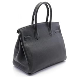 Hermès-Sac à main Hermès Birkin 30 Togo Noir-Noir