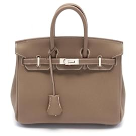 Hermès-Sac à main Hermès Birkin 25 Togo marron-Marron