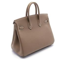 Hermès-Sac à main Hermès Birkin 25 Togo marron-Marron
