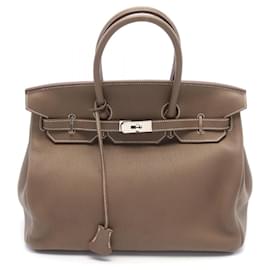 Hermès-Sac à main Hermès Birkin 35 Togo marron-Marron