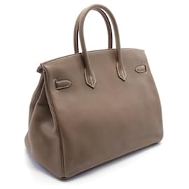 Hermès-Sac à main Hermès Birkin 35 Togo marron-Marron