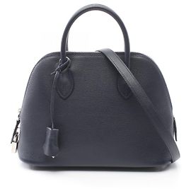 Hermès Hermes Bolide 1923 25 Handbag Evercolor Navy Blue