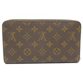 Louis Vuitton-Louis Vuitton Zippy Organizer Wallet Brown M62581-Brown