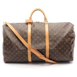 Louis Vuitton-Louis Vuitton Keepall Bandouliere 60 Monogram Boston Bag M41412-Brown