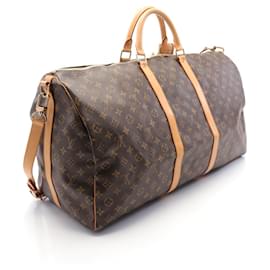 Louis Vuitton-Louis Vuitton Keepall Bandouliere 60 Monogram Boston Bag M41412-Brown