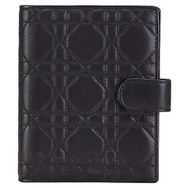 Dior Lambskin Cannage Notebook Cover Black Black