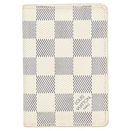 Louis Vuitton-Louis Vuitton Damier Azur Card Case N63144-White